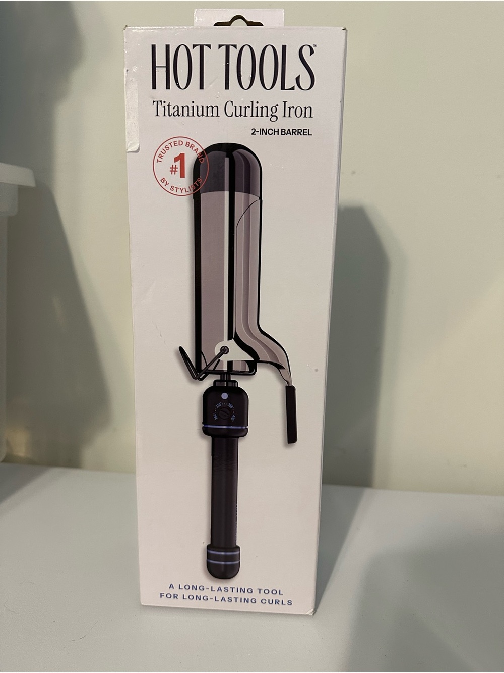 HOT TOOLS 2-Inch Titanium Curling Iron - Black and Silver - Picture 2 of 6